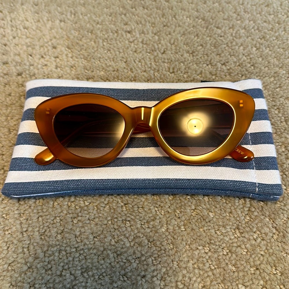 J. Crew Florence Sunglasses in Bronzed Ochre